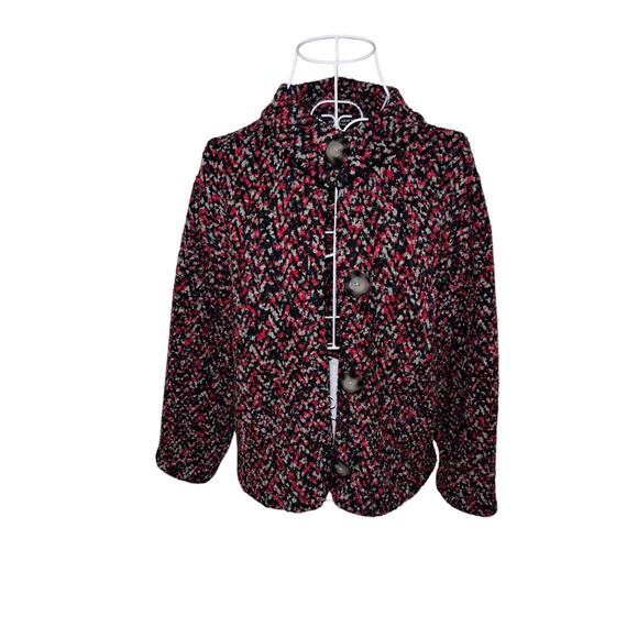 Vintage 90s Jones New York Knit Sweater Jacket - Size: Small - Picture 2 of 6